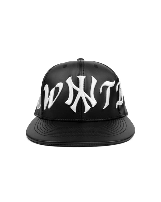 WNTD LEATHER FITTED CAP
